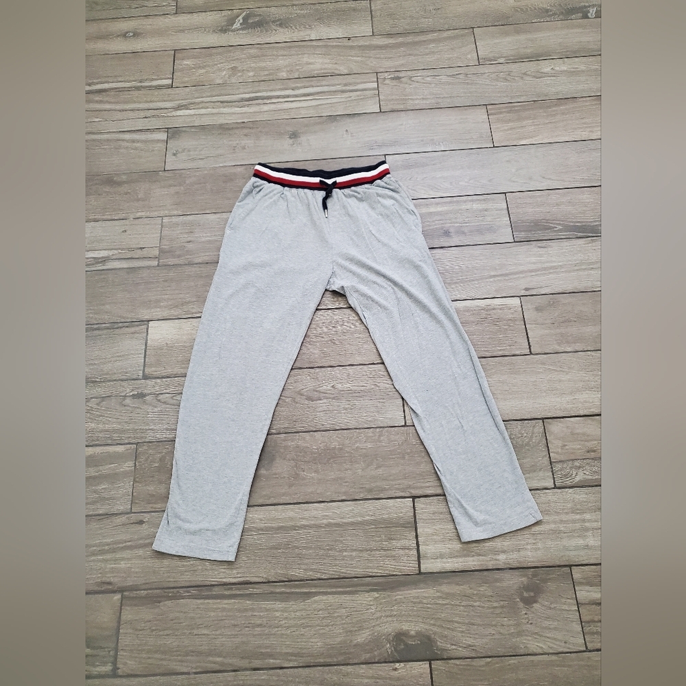 GREEN TREAT men's cotton blend gray pull-on loungewear casual pants L